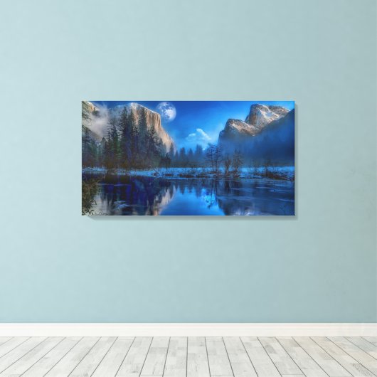 Bergen Canvas Afdruk (Insitu (Houten vloer))