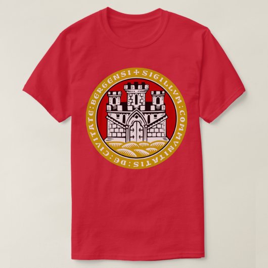 Bergen Coat of Arms Norway T-shirt (Design voorkant)