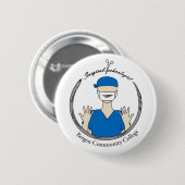 Bergen Community College Surgical Technologie Ronde Button 5,7 Cm (Voorkant /achterkant)