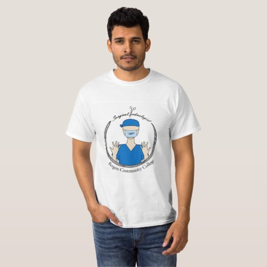 Bergen Community College Surgisch Technoloog Pro T-shirt (Voorkant volledig)