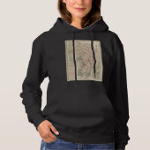 Bergen County NJ Map Hoodie (Voorkant)