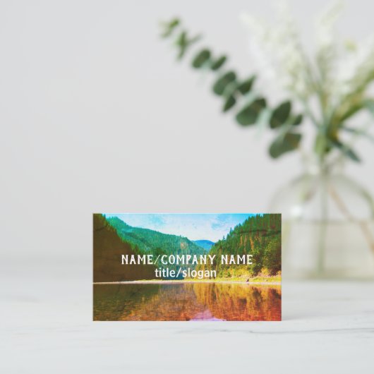 Bergen Custom visitekaartje Distressed Style (Staand voorkant)