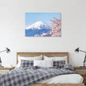 Bergen | De berg Fuji Tokio, Japan Canvas Afdruk (Insitu (Slaapkamer))
