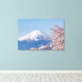 Bergen | De berg Fuji Tokio, Japan Canvas Afdruk (Insitu (Houten vloer))