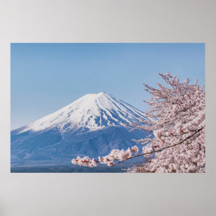 Bergen   De berg Fuji Tokio, Japan Poster