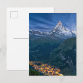 Bergen | De Matterhorn, Zermatt, Zwitserse Alpen Briefkaart (Voorkant / Achterkant)