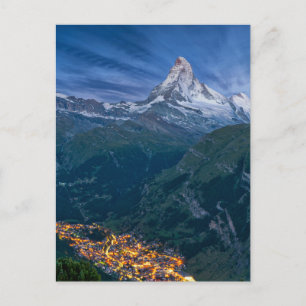 Bergen   De Matterhorn, Zermatt, Zwitserse Alpen Briefkaart