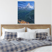 Bergen | De Matterhorn, Zermatt, Zwitserse Alpen Canvas Afdruk (Insitu (Slaapkamer))