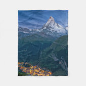 Bergen | De Matterhorn, Zermatt, Zwitserse Alpen Fleece Deken (Voorkant)