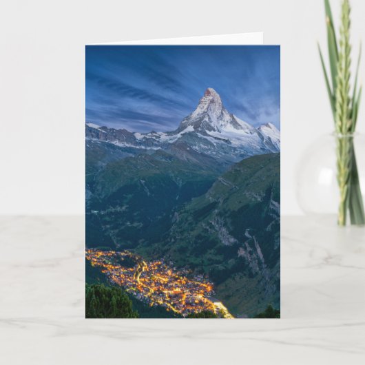 Bergen | De Matterhorn, Zermatt, Zwitserse Alpen Kaart (Voorkant)
