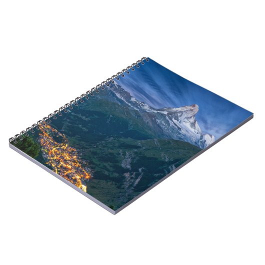 Bergen | De Matterhorn, Zermatt, Zwitserse Alpen Notitieboek (Linkerzijde)