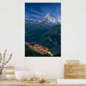 Bergen | De Matterhorn, Zermatt, Zwitserse Alpen Poster (Keuken)