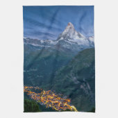 Bergen | De Matterhorn, Zermatt, Zwitserse Alpen Theedoek (Verticaal)