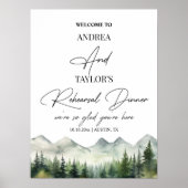 Bergen dennen repetitie diner welkom poster (Voorkant)