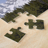 Bergen, dennenbomen en blauwe luchten - 8x10 inch legpuzzel (Zijkant)