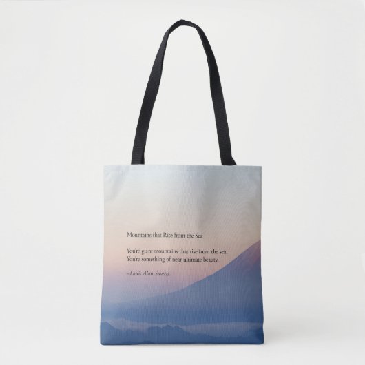 Bergen die uit het tas van het Zee groeien (Voorkant)