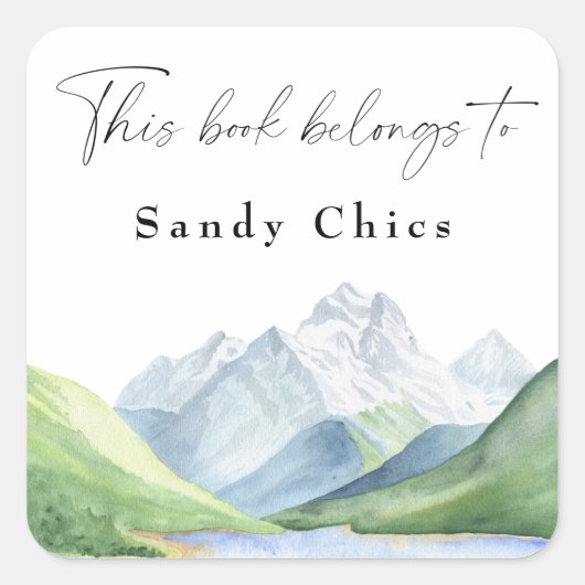 Bergen - dit boek behoort tot vierkante sticker (Voorkant)