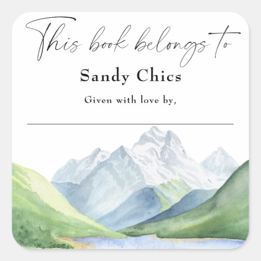 Bergen - dit boek is van vierkante sticker (Voorkant)