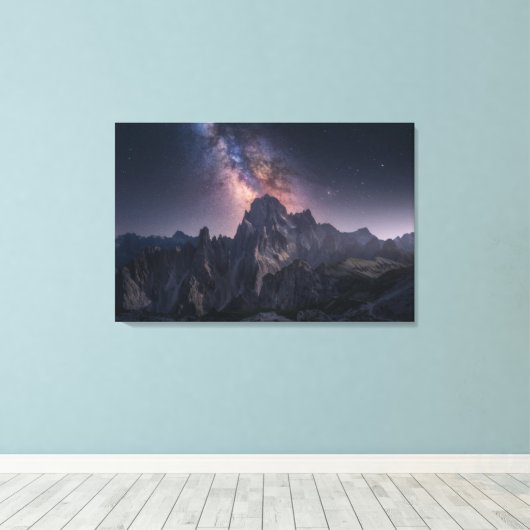 Bergen | Dolomites Mountains, Italië Canvas Afdruk (Insitu (Houten vloer))