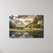 Bergen | Dürrensee Lake, Dolomites, Italië Canvas Afdruk (Voorkant)