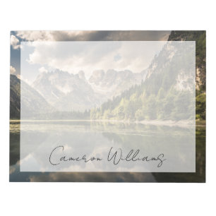 Bergen   Dürrensee Lake, Dolomites, Italië Notitieblok