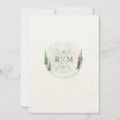 bergen - elegant rustic Wedding Invitation (Achterkant)