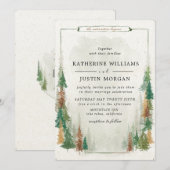 bergen - elegant rustic Wedding Invitation (Voorkant / Achterkant)