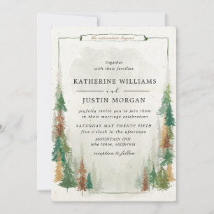 bergen - elegant rustic Wedding Invitation