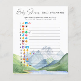 Bergen - emoji pictionary game baby shower