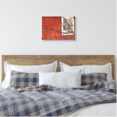 Bergen en Barn Canvas Afdruk (Insitu (Slaapkamer))