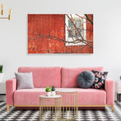 Bergen en Barn Canvas Afdruk (Insitu (Woonkamer))