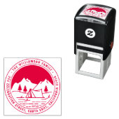 Bergen en beugels rond Camping Return-adres Zelfinktende Stempel (In situ)