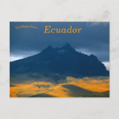 Bergen en bewolkte lucht in Ecuador Briefkaart (Voorkant)