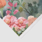 Bergen en bloemen Waterverf Decoupage Tissuepapier (Detail)