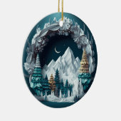 Bergen en Bomen Landschap Keramisch Ornament (Rechts)