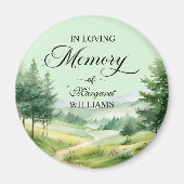 Bergen en bomen vieren begrafenis magneet (Voorkant)