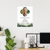 Bergen en bomen vieren begrafenis poster (Thuiskantoor)