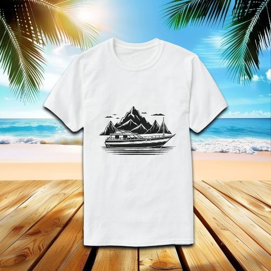 Bergen en boot t-shirt