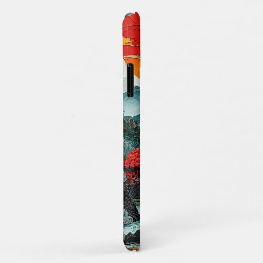 Bergen en bos Case-Mate iPhone case (Achterkant/rechts)