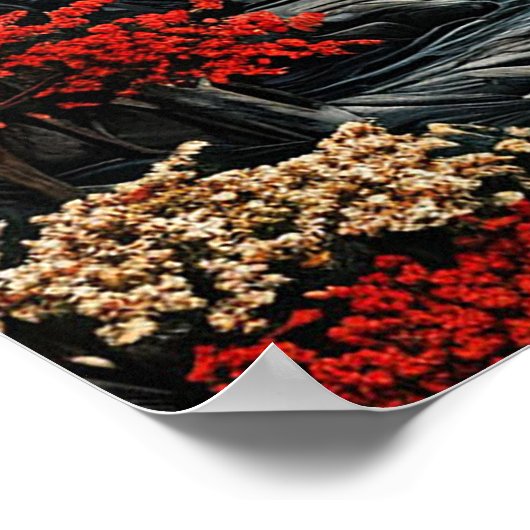 Bergen en bos poster (Hoek)