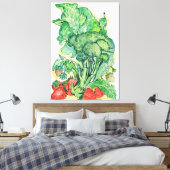 Bergen en Broccoli Canvas Afdruk (Insitu (Slaapkamer))