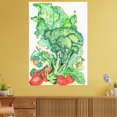 Bergen en Broccoli Canvas Afdruk (Insitu (Woonkamer))