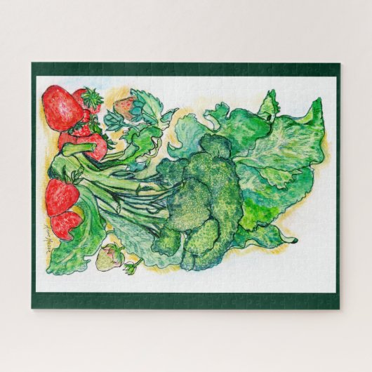 Bergen en Broccoli Legpuzzel (Horizontaal)