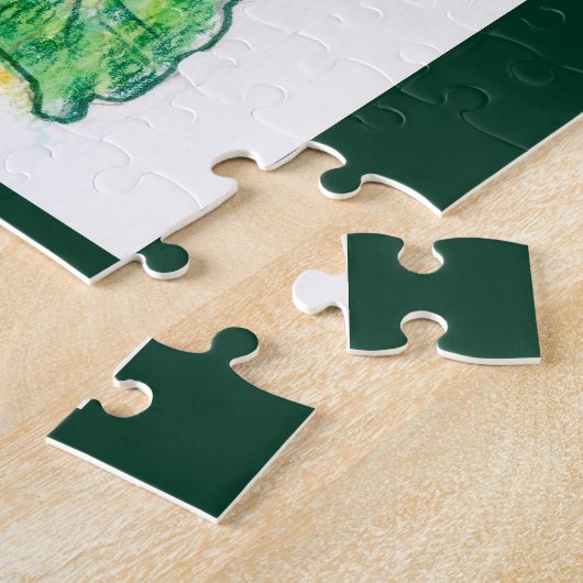 Bergen en Broccoli Legpuzzel (Zijkant)