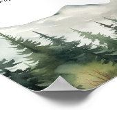 Bergen en Dennen 14 Tafels Trouwstoelen Poster (Hoek)