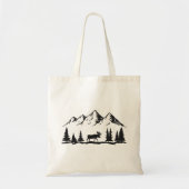 Bergen en elanden tote bag (Voorkant)