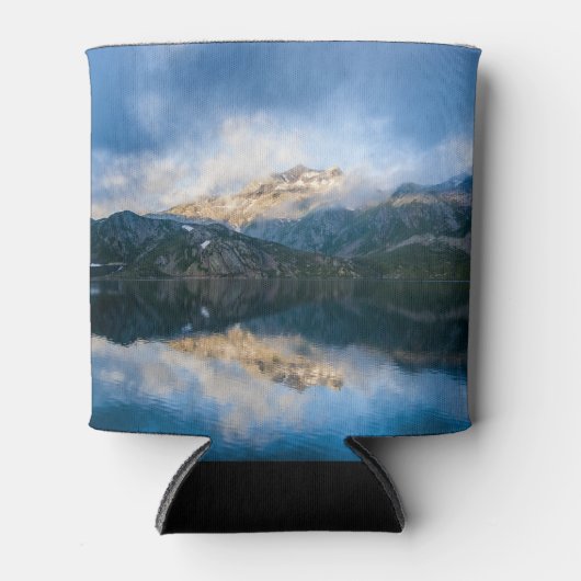 Bergen en het meer Schilderachtig Natuur Foto Blikjeskoeler (Voorkant)