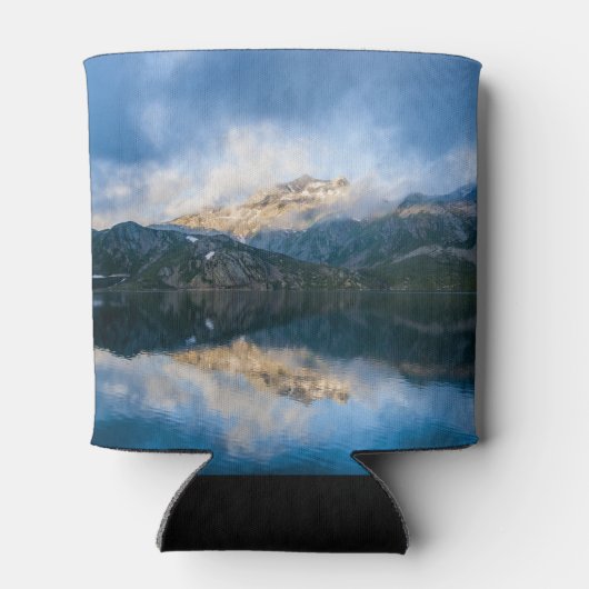 Bergen en het meer Schilderachtig Natuur Foto Blikjeskoeler (Achterkant)