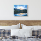 Bergen en het meer Schilderachtig Natuur Foto Canvas Afdruk (Insitu (Slaapkamer))