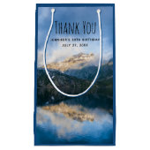 Bergen en het meer Schilderachtig Natuur Foto Dank Klein Cadeauzakje (Voorkant)